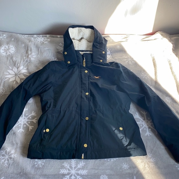 Hollister navy blue jacket - Picture 1 of 16